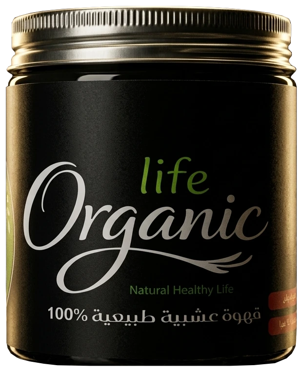 علبة قهوة Organic Life العشبية الطبيعية